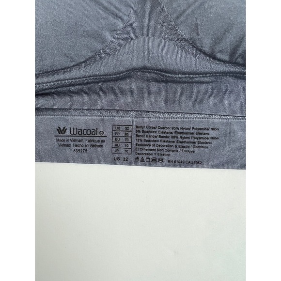 Wacoal Women's Bra Bralette Size 32‎ Seamless B Smooth Blue Removable Pads B12 - Picture 14 of 15